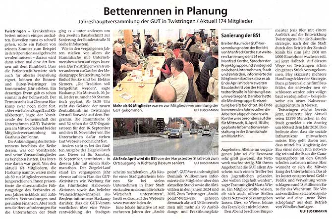 Quelle: Kreiszeitung, 21. März 2026